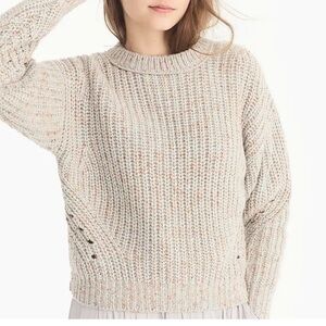 JCrew Point Sur chunky ribbed crewneck sweater